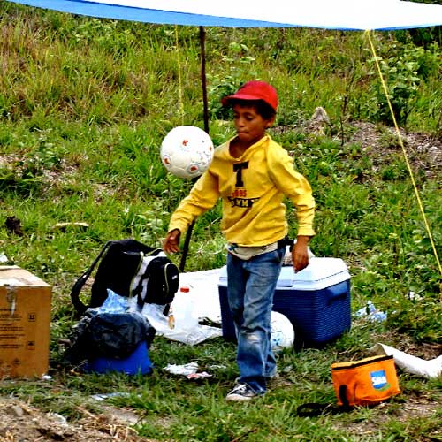 honduras soccer ball donation