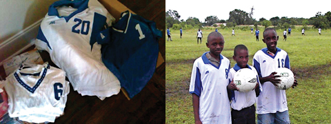 kenya soccer gear donations